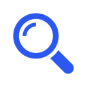 Icon representing a magnifying glass