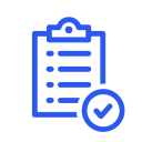 Icon representing a clipboard with a checklist
