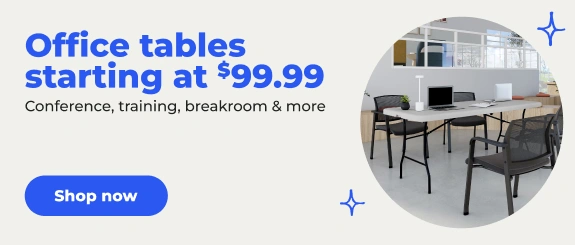 Office tables starting at $99.99