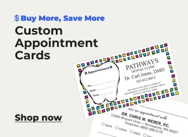 Shop now: custom appointment cards
