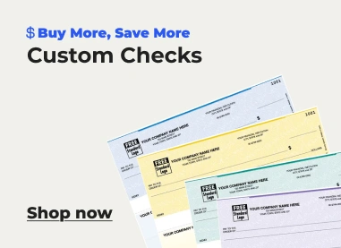 Shop now: custom checks