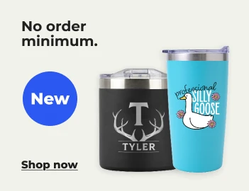 Shop now: No order minimum