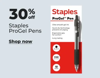 Image of Staples ProGel pens