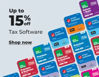Save 15% off tax software