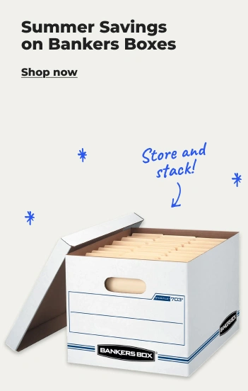 Shop now: Summer savings on bankers boxes