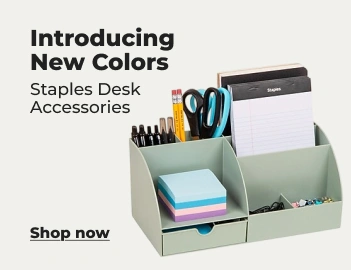 Shop now: Staples desk accessories