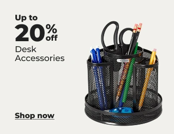 Shop now: up to 20% off desk accessories