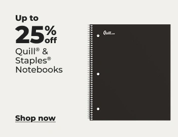 Shop now: Up to 25% off Quill & Staples notebooks