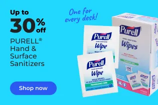 Image of Purell brand hand surface sanitizers up to 30% off