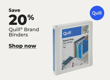 Shop now: Save 20% Quill brand binders