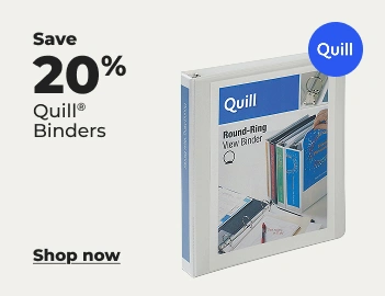 Shop now: Save 20% Quill brand binders