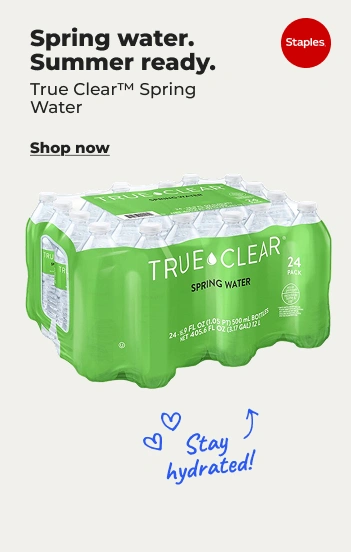 shop now: True Clear spring water