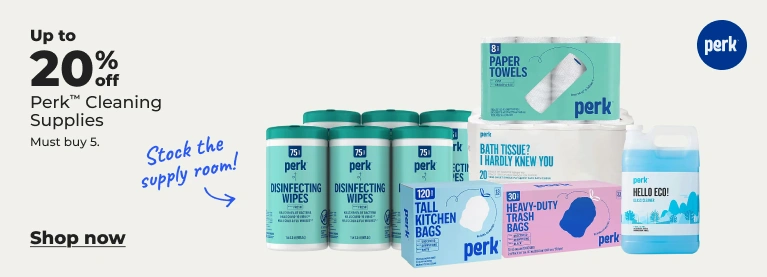 Shop now: up to 20% off Perk cleaning supplies
