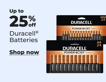 Image of Duracell batteries up to 25% off