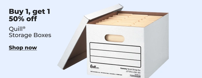 Image of Quill storage boxes buy 1 get 1