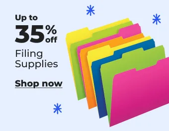 Image of colorful filing supplies