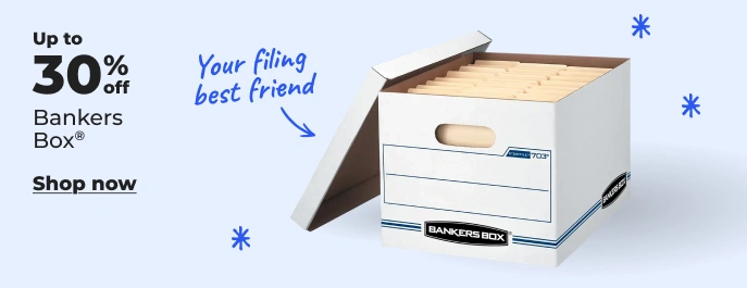 Image of Bankers box up tp 30% off