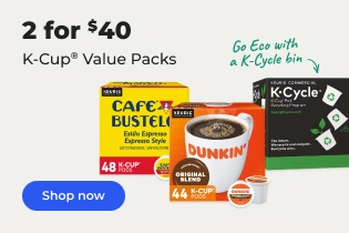 Shop now: K-Cup value packs 2 for $40