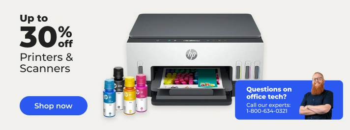 Shop now: up to 30% off printers & scanners