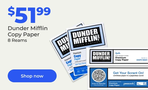 Shop now: Dunder Mifflin paper 8 reams $51.99