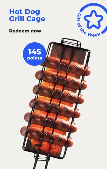 Redeem now: Hot Dog Sausage Barbecue Grilling Cage 145 points