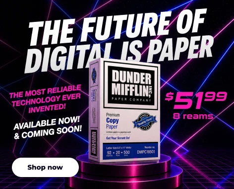 Shop now: $51.99 Dunder Mufflin paper
