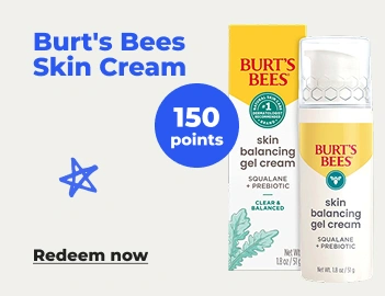 Redeem now: Burt's Bees skin cream with 150 points