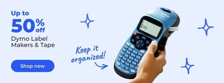 Shop now:Save up to 50% on Dymo Label Makers & Labels