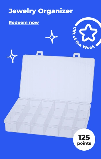 Redeem now: Jewelry & Accessory Organizer w/ 125 pts