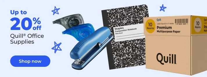 Shop now: Up to 20% off Quill office supplies