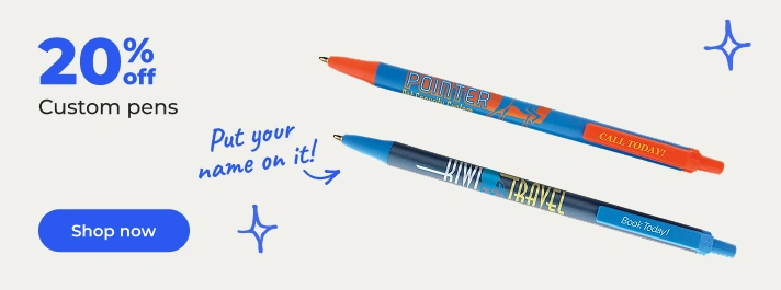 Shop now:20% Off Custom Pens