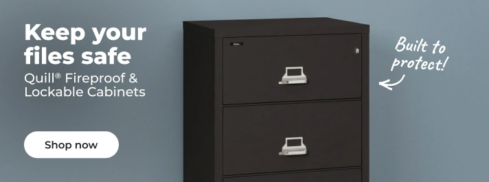 Shop now: Quill fireproof & lockable cabinets