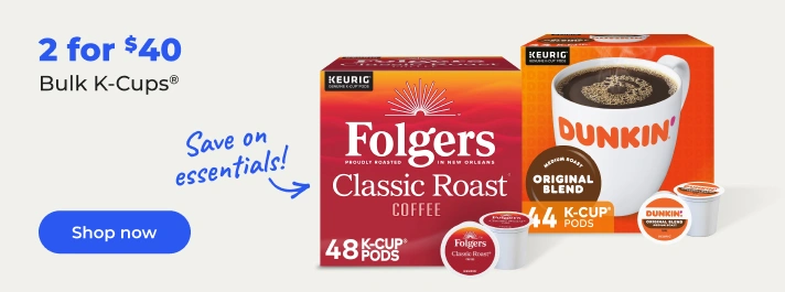 Shop now: 2 for $40 K-Cups