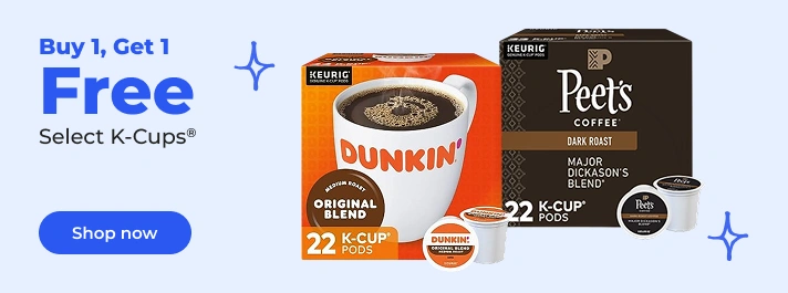 Shop now: Buy 1 get 1 free on select K-Cups