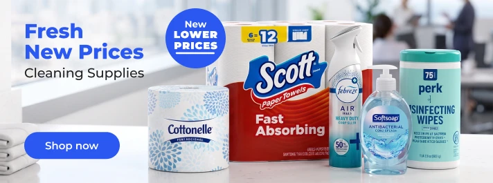 Shop now:Fresh new prices on cleaning supplies
