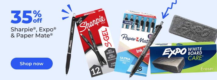 Shop now: Up to 35% off Sharpie Expo & Paper Mate