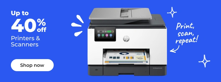 Shop now: Up to 40% off printers & scanners