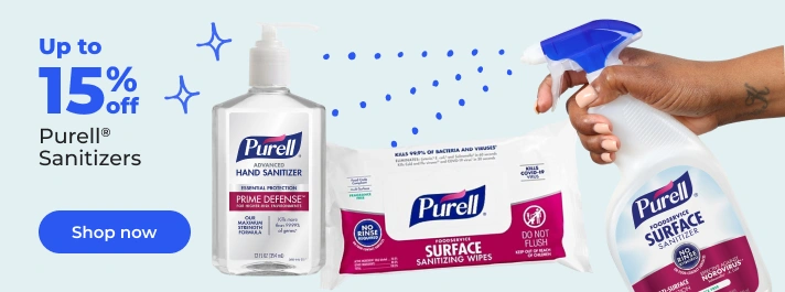 Shop now: Up to 15% off Purell sanitizers