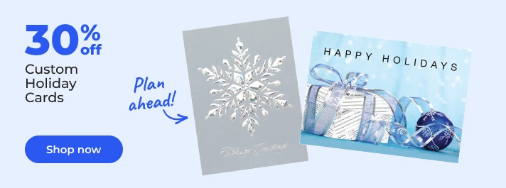 Shop now:30% off custom holiday cards
