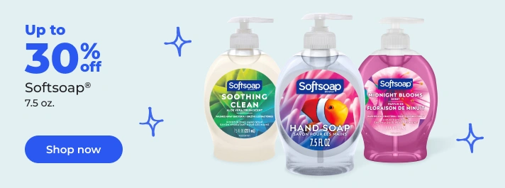 Shop now: Up to 30% off Softsoap