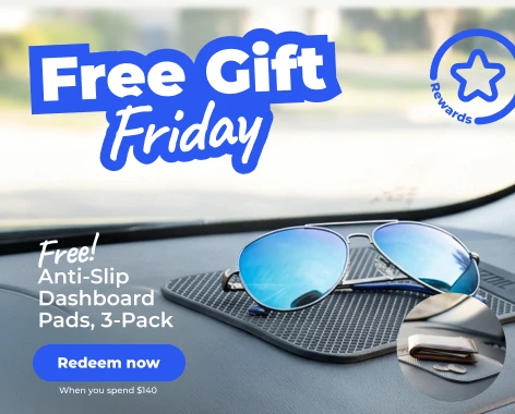 Redeem now: Free Anti-Slip Dashboard Pads when you spend $140