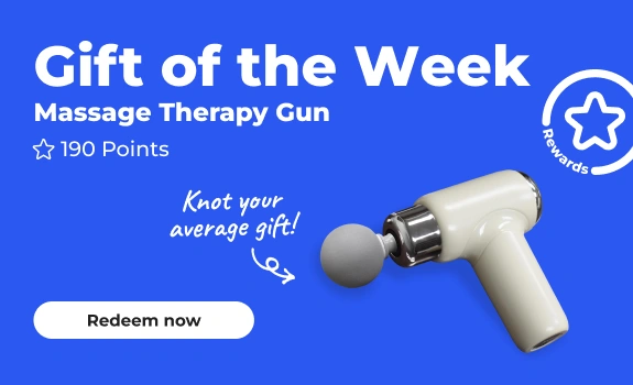 Redeem Now: Massage therapy gun 190 pts