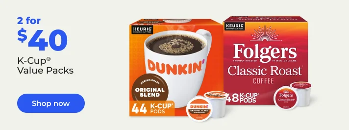 Shop now: 2 for $40 K-Cups value packs