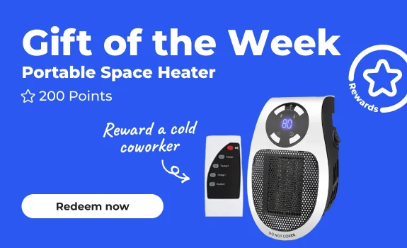 Redeem Now: Gift of the week - Portable space heater