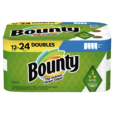 Bounty Select-A-Size Paper Towels, 2-ply, 90 Sheets/Roll, 12 Rolls/Pack (66541/06130)