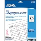 Quill Brand&reg; Pink Ribbon Address Labels