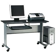 Charcoal Grey Mobile Work Table by MAYLINE