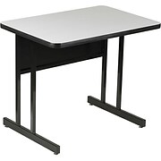 Correll, Inc. 24 x 36 Computer Table Workstation: 24x36 Computer Table Workstation-29H-Medium Oak #119300 - Writing Tables