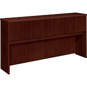 basyx BW Veneer Series Hutch with Wood Doors, Mahogany BW2180NN