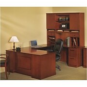 Right U Desk in Bourbon Cherry